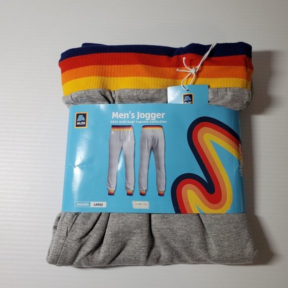 Aldi Pants 223 Aldi Mens Joggers Grey Sweatpants Size Large Aldidas